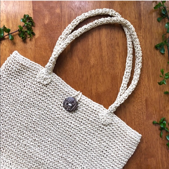 Vintage Handbags - Cappelli • Vintage Straw Shoulder strap Purse